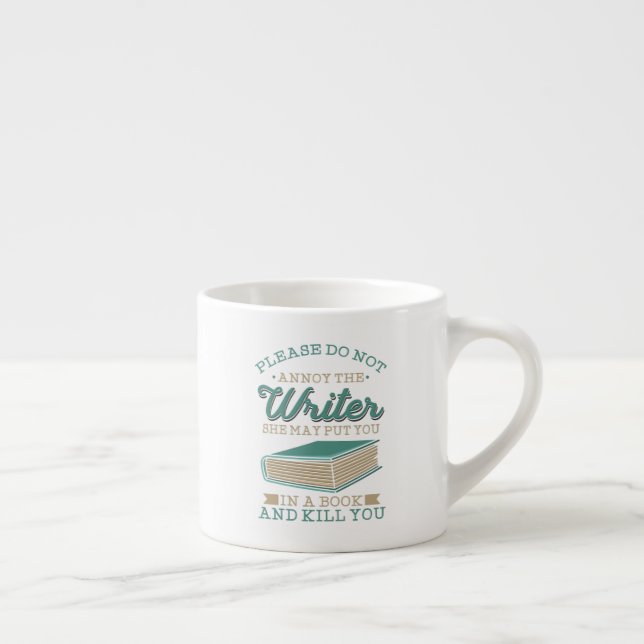 Tasse Expresso Ne Pas Annoy Le Gag De L'Auteur Écrivain (Droite)