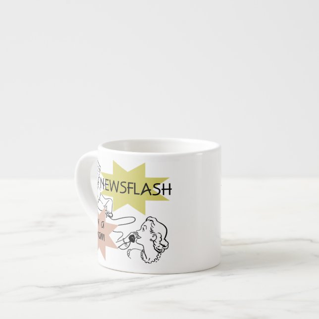 Tasse Expresso Newsflash Je suis un cadeau Gram (Devant gauche)