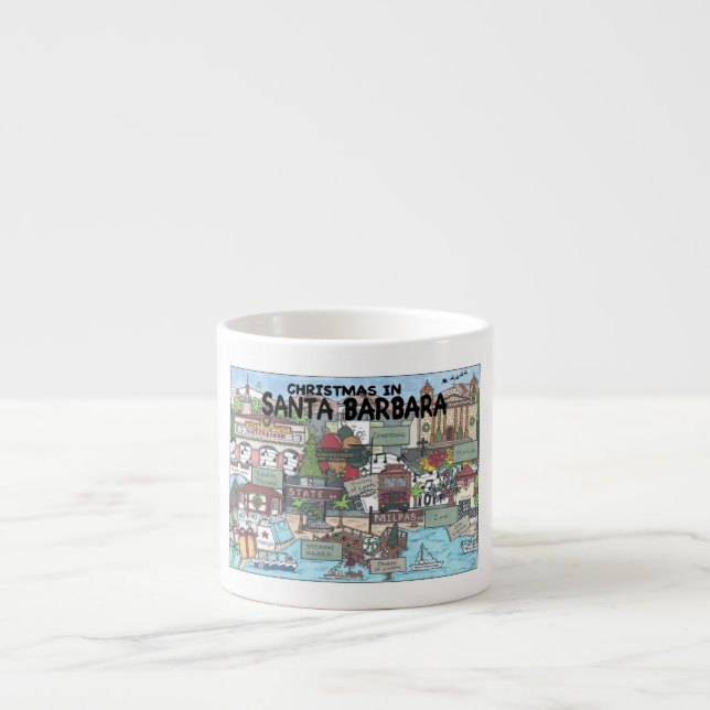 Tasse Expresso Noël à Père Noël Barbara (Devant)