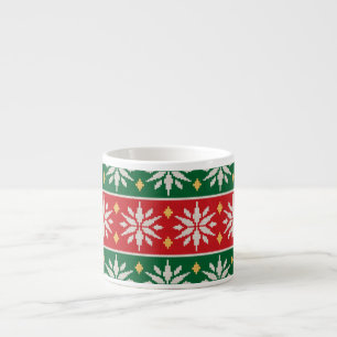 Tasse Expresso Noël Nordique Tricoté