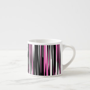 Tasse Expresso Noir rose et blanc