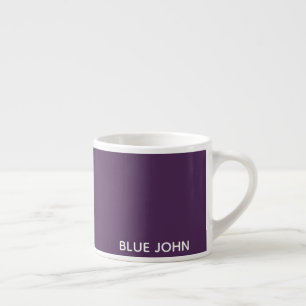 Tasse Expresso Nom de la couleur violette de Blue John