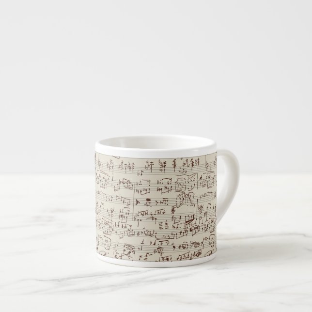 Tasse Expresso Notes de musique (Devant droit)
