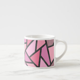 Tasse Expresso Nuances de motif en vitrail de corail