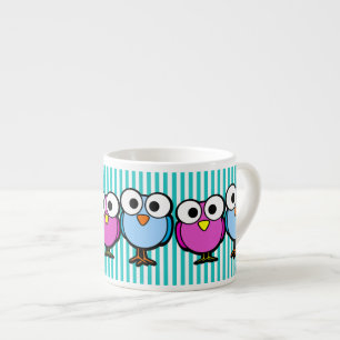 Tasse Expresso Oiseaux aux grands yeux