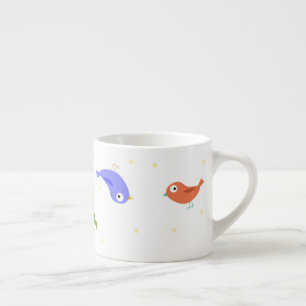 Tasse Expresso Oiseaux multicolores
