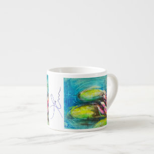 Tasse Expresso Ondes de calme fleuries