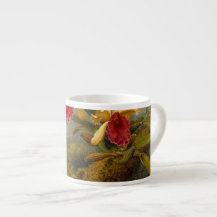 Tasse Expresso Orchidées et colibri Heade