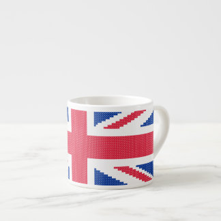 Tasse Expresso Original cross-stitch design Union Jack