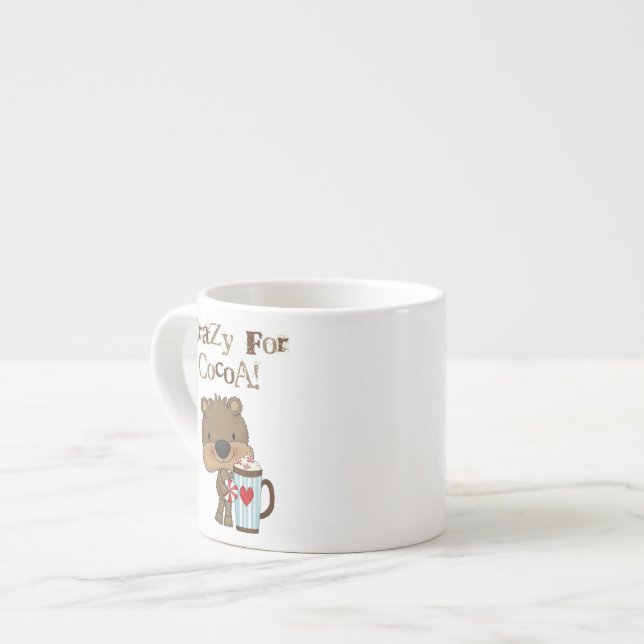 Tasse Expresso Ours de garçon fou pour des vacances de cacao (Devant gauche)