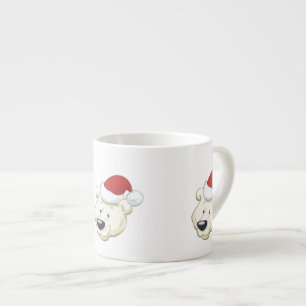 Tasse Expresso Ours polaire de Noël