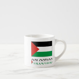 Tasse Expresso Palestine et drapeau palestinien