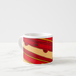 Tasse Expresso Panneaux orange Abstraits