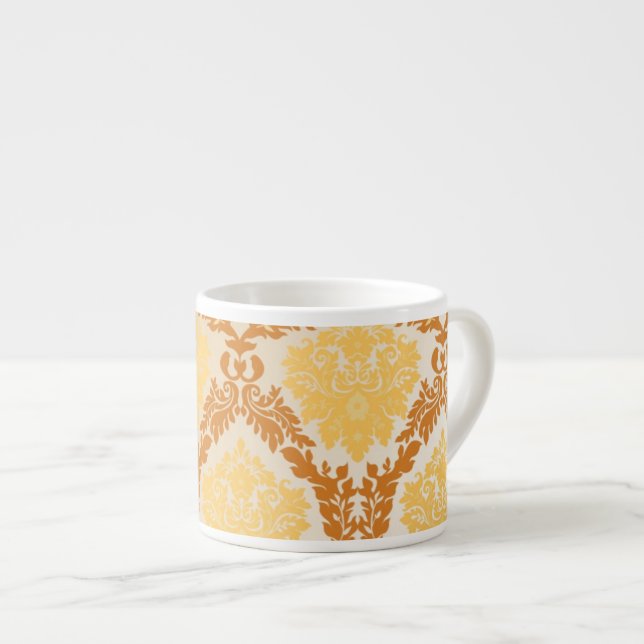 Tasse Expresso Papier peint 5 de damassé (Devant droit)