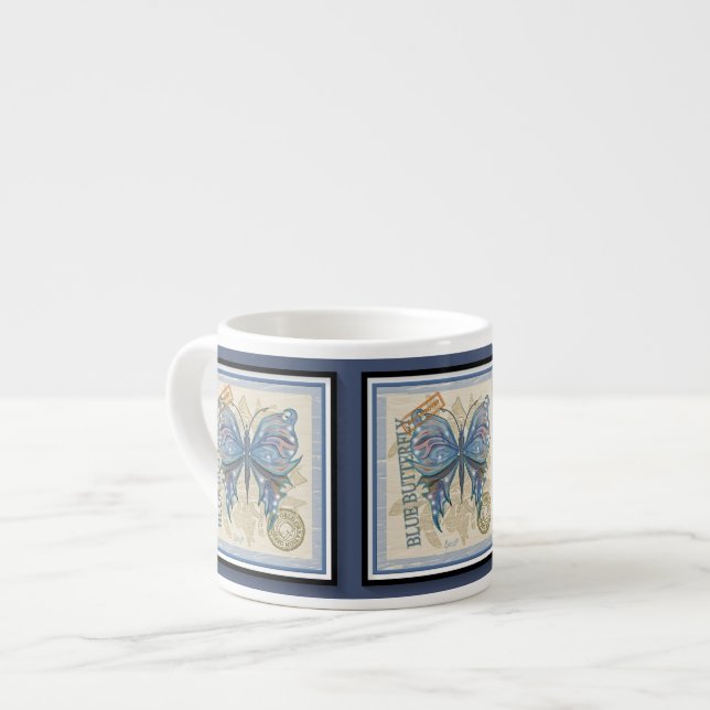 Tasse Expresso Papillon du bureau de création G (Devant gauche)