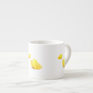 Tasse Expresso Papillons jaunes simples