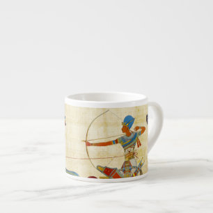 Tasse Expresso Papyrus de chevaux du pharaon Ramsès II de l'Égypt