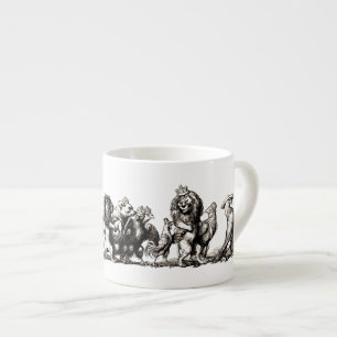 Tasse Expresso Parade d'animaux de conte de fées vintage : Art mu