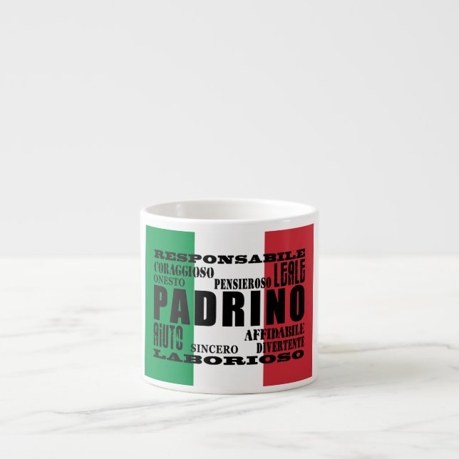 Tasse Expresso Parrains italiens : Qualités (Devant)