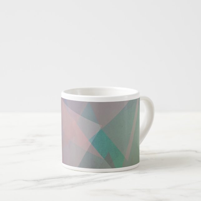 Tasse Expresso Particules volantes Abstraites | Formes géométriqu (Devant droit)