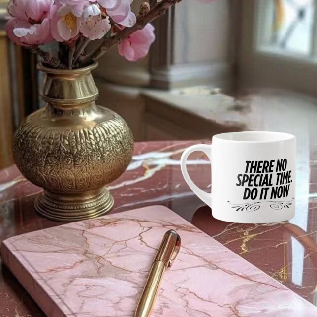 Tasse Expresso Pas De Temps Parfait - Citation De Typographie Mot (Créateur téléchargé)