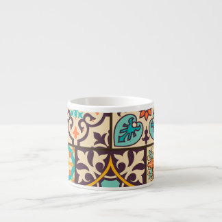 Tasse Expresso Patchwork coloré Islam Motifs Carrelage