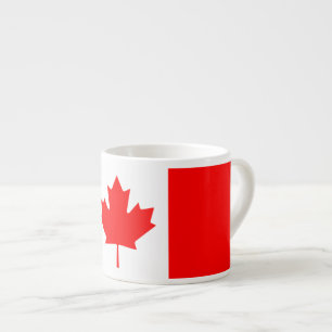 Tasse Expresso Patriotic National Flag of Canada