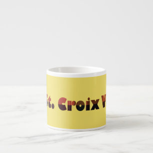 Tasse Expresso Paumes de St Croix USVI Îles Vierges