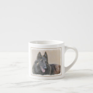 Tasse Expresso Peinture belge Tervuren - Cute Original Chien Art