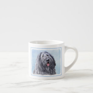 Tasse Expresso Peinture Bergamasco Sheepdog - Chien original mign