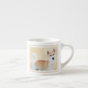 Tasse Expresso Peinture de chien de Canaan - jolie art original d