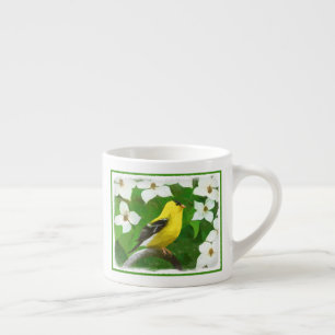 Tasse Expresso Peinture Goldfinch - Cute Original Chien Art