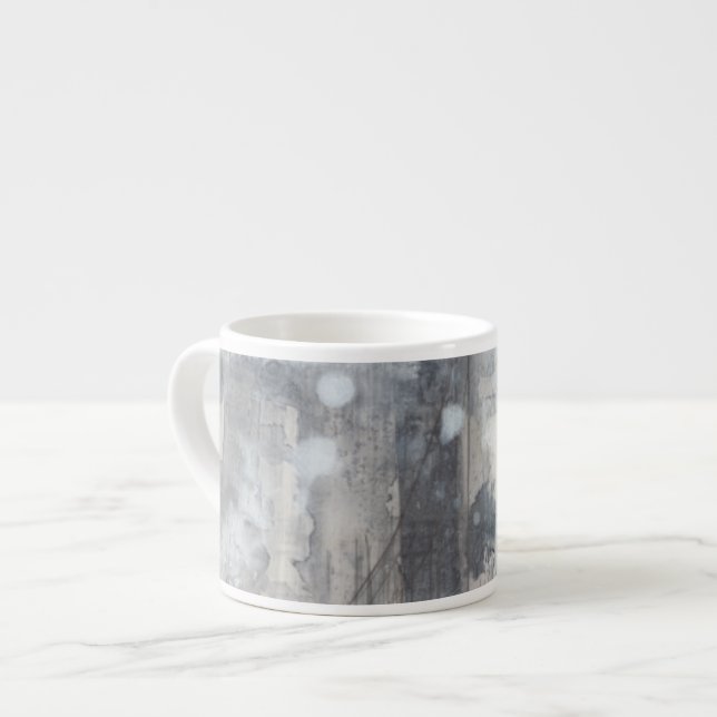 Tasse Expresso Peinture gris contemporaine (Devant gauche)