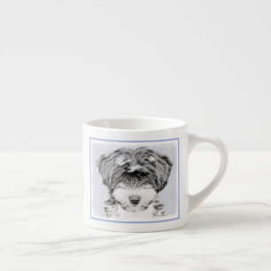 Tasse Expresso Peinture Tibétaine Terrier - Cute Original Chien A