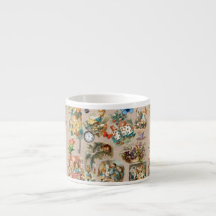 Tasse Expresso Pépinière Alice Colorée Classique 1800 Merveilleux