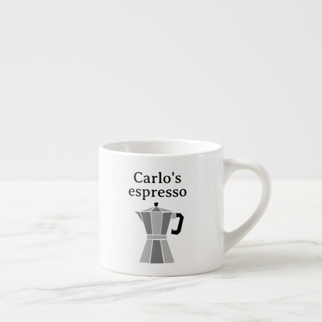 Tasse Expresso Personalized espresso cup with moka pot design (Droite)
