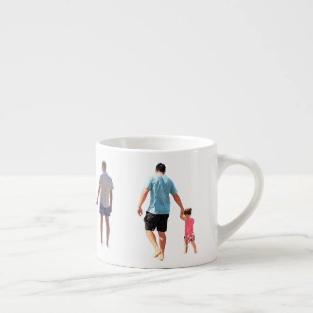 Tasse expresso personnalisée avec collage de photo (Droite)