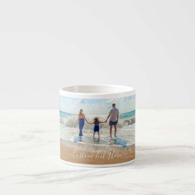 Tasse Expresso Personnaliser votre photo Espresso Coupe avec text (Devant)