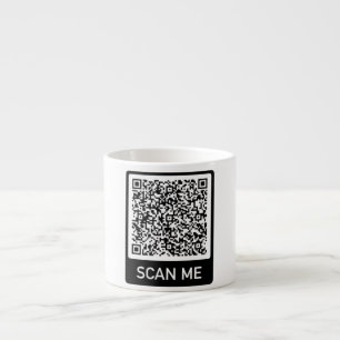 Tasse Expresso Personnalisez votre QR Code Espresso Cup Cadeau pe