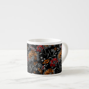Tasse Expresso Petites fleurs mignonnes sans couture motif floral