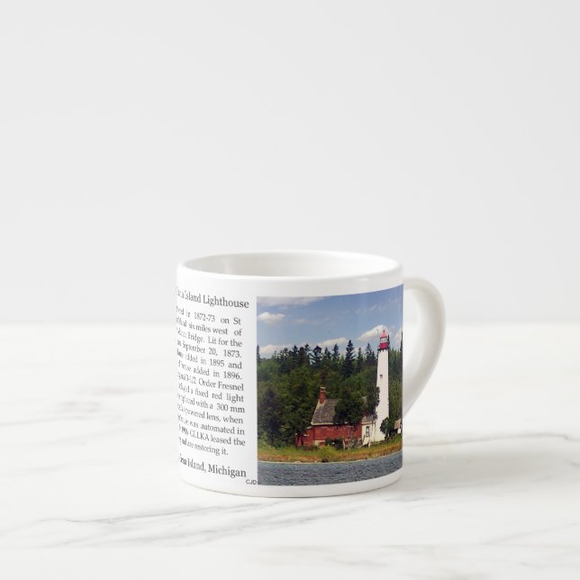 Tasse Expresso Phare de l'île Sainte-Hélène (Devant droit)