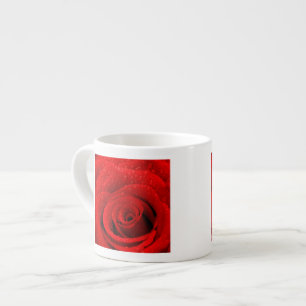 Tasse Expresso Photo d'arrière - plan de rose rouge