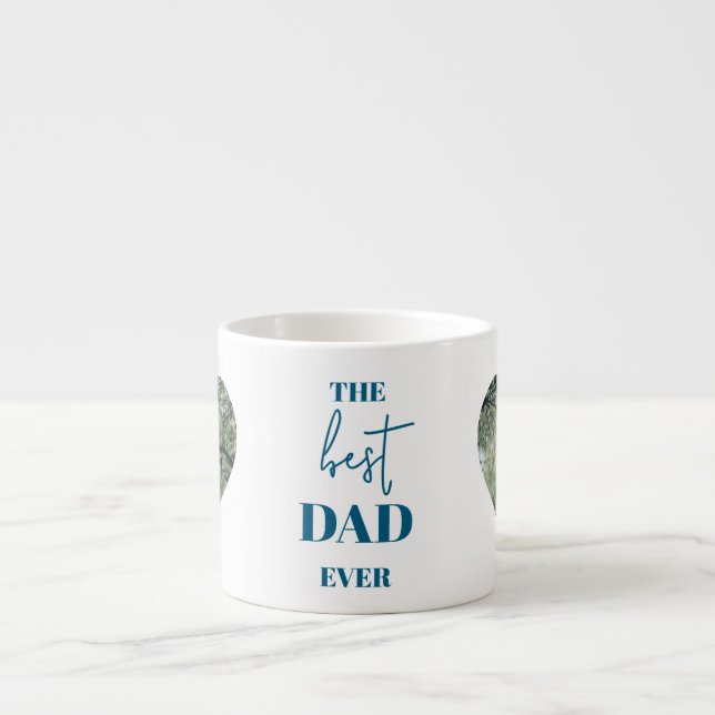 Tasse Expresso Photo Papa & Enfant - Cadre Coeur Meilleur Papa Ja (Devant)