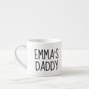 Tasse Expresso Photo Personnalisée Papa Je T'Aime