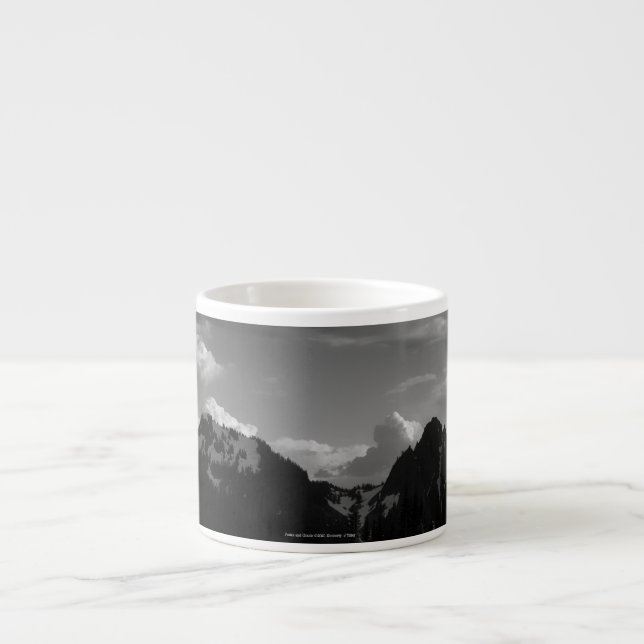 Tasse Expresso Pics et nuages (Devant)