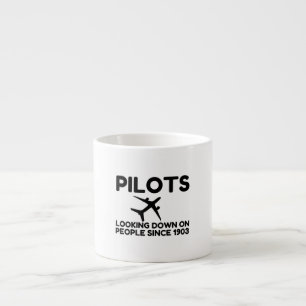 Tasse Expresso Pilotes qui regardent vers le bas