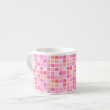 Pink Tiles Espresso Cup