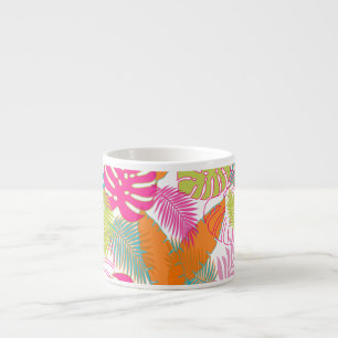 Tasse Expresso PixDezines forêt tropicale/do-it-yourself couleur 