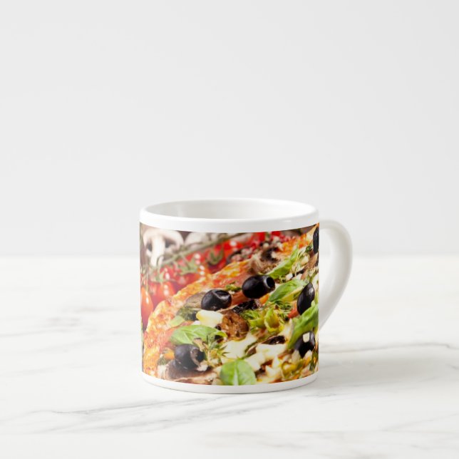 Tasse Expresso Pizza italienne fraîche (Devant droit)