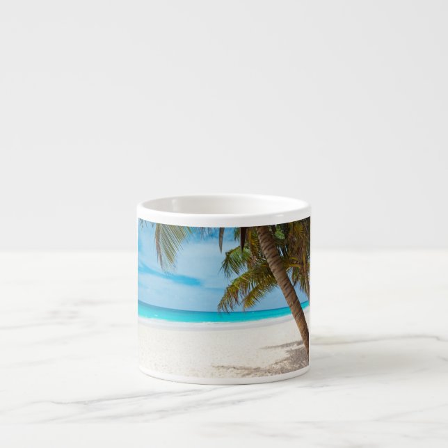 Tasse Expresso Plage du Paradis tropical (Devant)
